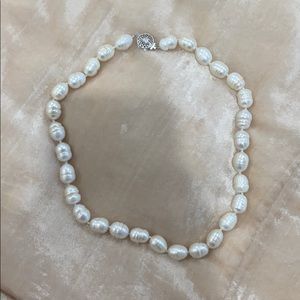 HUGE white pearl necklace